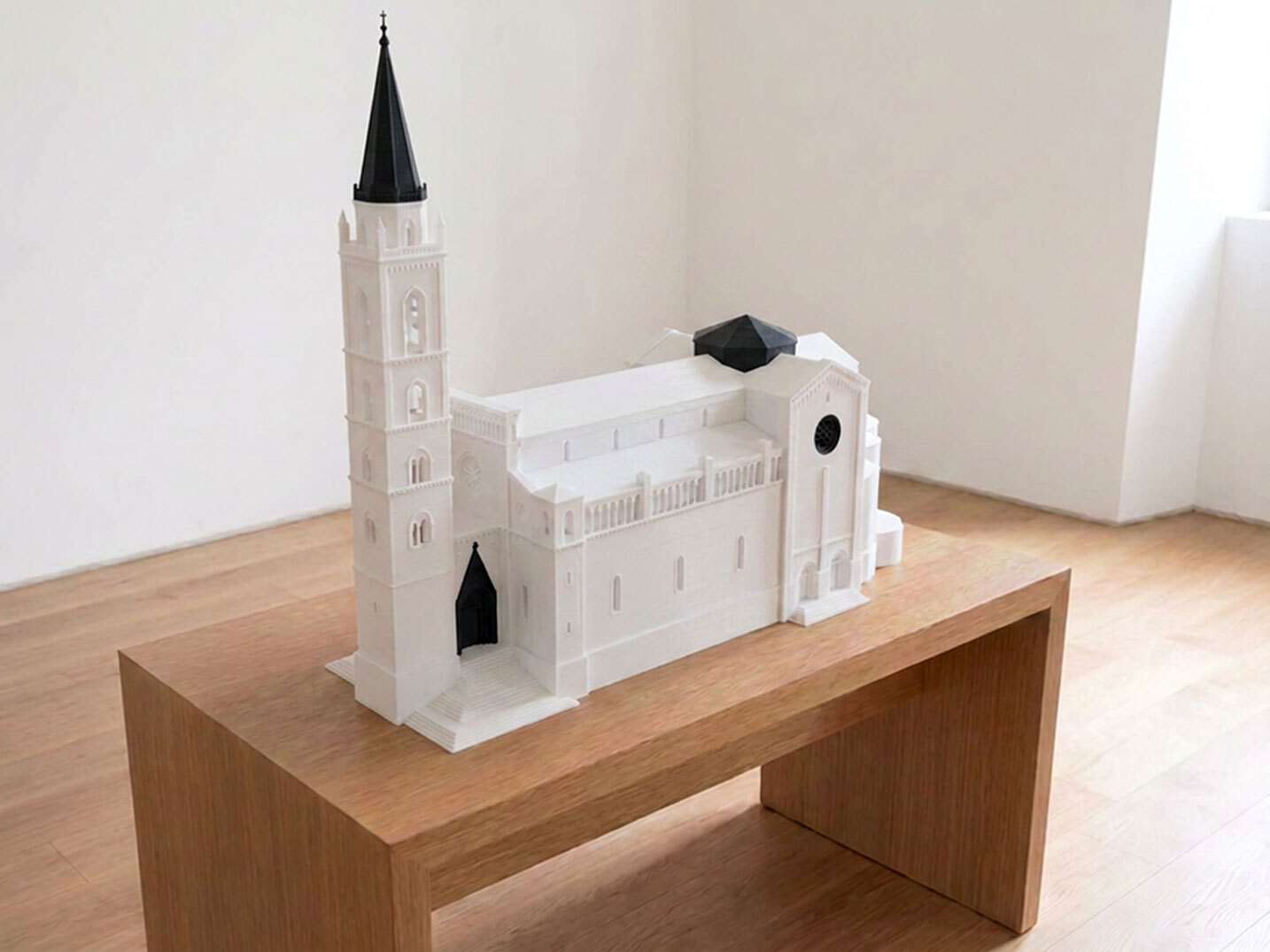Modello tattile della Cattedrale di San Giustino a Chieti nella configurazione chiusa