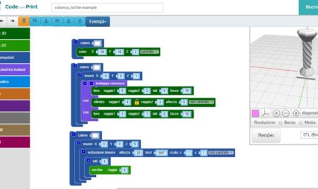 Il nostro nuovo software per modellare in 3D con il coding